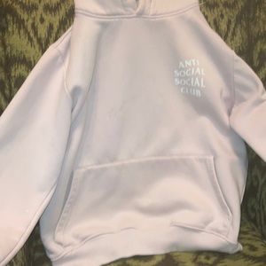 Anti social social club Hoodie (pink)